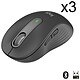 Logitech M650 (Graphite) (x3) 3x Wireless mouse - right-handed - 2000 dpi optical sensor - 5 buttons