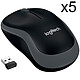 Logitech Wireless Mouse M185 (Grey) (x5) 5x Wireless mouse - ambidextrous - 1000 dpi optical sensor - 3 buttons