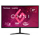 ViewSonic 27" LED - VX2719-PC-MHD 1920 x 1080 píxeles - 1 ms (MPRT) - 16/9 - Panel VA curvo - 240 Hz - Sincronización adaptativa - HDMI/Puerto de pantalla - Negro