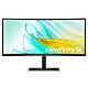 Samsung 34" LED - ViewFinity S6 S34C652UAU Ecran PC UltraWide WQHD - 3440 x 1440 pixels - 5 ms (gris à gris) - Format 21/9 - Dalle VA incurvée - HDR10 - 100 Hz - FreeSync - HDMI/DisplayPort/USB-C - Hub USB - Réglage en hauteur - Noir