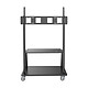 Eaton Tripp Lite Heavy-Duty Rolling Cart with lockable castors and adjustable height for TVs from 60" to 105 Mobile TV trolley for screens from 60" to 105" and up to 150 Kg with lockable, height-adjustable castors