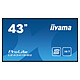 iiyama 42.5" LED - ProLite LE4341S-B2 1920 x 1080 pixels 16:9 - IPS - Dalle brillante, Haze 1% - 350 cd/m² - 1200:1 - 8 ms - HDMI/VGA - Haut-parleurs intégrés - Noir