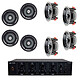Taga Harmony TA-600multi + Focal 100 ICW 5 (x4) + Focal 100 ICW 6 (x4) 2 x 30W multi-zone hi-fi amplifier + 2-way coaxial wall or ceiling speakers (4x pairs)