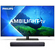 Philips 55OLED808/12 + JBL Bar 2.0 Todo en uno (MK2) TV OLED 4K 55" (139 cm) - 120 Hz - Dolby Vision/HDR10+ Adaptable - IMAX Mejorado - HDMI 2.1 - Compatible con FreeSync/G-Sync - Wi-Fi/Bluetooth - Android TV - Asistente de Google - Ambilight - Sonido 2.1 70W Dolby Atmos + Barra de sonido 2.0