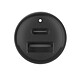 Comprar Cargador Belkin Boost de 2 puertos USB-C PD (30 W) + USB-A (12 W) Cargador de coche a mechero (negro)