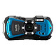 Pentax WG-90 Blu Fotocamera compatta rugged da 16 MP - zoom grandangolare 5x - video Full HD - schermo LCD da 2,7" - impermeabile da 14 m - illuminazione a LED
