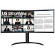 LG 34" LED - 34WR55QC-B UltraWide WQHD PC display - 3440 x 1440 pixels - 5 ms (grey to grey) - 21/9 - Curved VA panel - HDR10 - 100 Hz - FreeSync - DisplayPort/HDMI/USB-C - Black