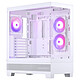 Phanteks XT View (White) Mid-tower case with tempered glass front and side panel and 3 D-RGB fans - ASUS BTF and MSI Project Zero compatible