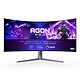 AOC 44.5" OLED - AGON PRO AG456UCZD UltraWide WQHD PC display - 3440 x 1440 pixels - 0.03 ms (greyscale) - 21/9 - Curved OLED panel - 240 Hz - HDR10 - Adaptive Sync / G-SYNC compatible - HDMI/DisplayPort/USB-C - Adjustable height - Black/Silver
