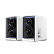 Edifier QR65 Blanc Kit d'enceintes multimédia 2.0 - 70W RMS - Bluetooth/RCA/USB - Effets lumineux RGB