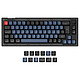 Keychron V2 Knob Red Wired keyboard - Ultra-compact 65% size - USB - red mechanical switches (K Pro Red switches) - RGB backlighting - QWERTY, French