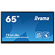 iiyama 65" LED - ProLite TE6512MIS-B3AG Écran tactile 65" 4K UHD - 16:9 - IPS - Dalle mate - 400 cd/m² - 1200:1 - 8 ms - 24/7 - HDMI/VGA/USB-C - Wi-Fi/Bluetooth - Haut-parleurs 2 x 16 W - Noir