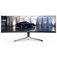 AOC 49" OLED - AGON PRO PD49 5K PC display - 5120 x 1440 pixels - 0.03 ms - 32/9 - Curved OLED panel - 240 Hz - HDR 400 TB - Adaptive Sync / G-SYNC compatible - HDMI/DisplayPort/USB-C - Adjustable height - Black/Silver