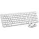 Logitech Signature MK950 Slim Combo (Off White) Wireless mouse + keyboard set - 4000 dpi optical sensor - 6 buttons - Logitech Flow technology - AZERTY French