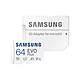 Samsung EVO Plus microSD 64 Go (V2) Carte mémoire microSDXC UHS-I U1 A1 Classe V10 64 Go + adaptateur SD