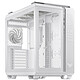 ASUS TUF Gaming GT502 PLUS - White Medium Tower case with tempered glass front and side panels and 4 120 mm fans