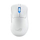 ASUS ROG Keris II Ace senza fili (bianco) Mouse per giocatori con o senza fili - RF 2,4 GHz/Bluetooth - per destrorsi - sensore ottico da 42000 dpi - 7 pulsanti programmabili - retroilluminazione RGB - ricevitore ROG Omni