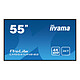 iiyama 54.6" LED - ProLite LH5541UHS-B2 3840 x 2160 pixels 16:9 - IPS - Gloss panel, Haze 1% - 500 cd/m² - 1200:1 - 8 ms - HDMI/VGA - Built-in speakers - Black