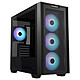 ASUS A21 Plus Black Mini Tower case with tempered glass panel and ASUS BTF compatible ARGB fans