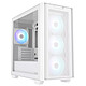 ASUS A21 Plus White Mini Tower case with tempered glass panel and ASUS BTF compatible ARGB fans