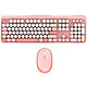 Mobility Lab Pure Color Combo (Pink) Wireless set - RF 2.4 GHz - membrane keys - optical sensor 1600 dpi - AZERTY French