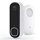 Arlo Video Doorbell 2K + Arlo Chime 2 Campanello intelligente con batteria ricaricabile, Wi-Fi, video 2K e visione notturna + suoneria 