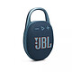 JBL Clip 5 Bleu Mini enceinte portable sans fil 7 W RMS - Bluetooth 5.3 - Conception étanche IP67 - USB-C - Autonomie 12h - Mousqueton intégré