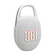 JBL Clip 5 Bianco Mini altoparlante wireless portatile 7 W RMS - Bluetooth 5.3 - Design impermeabile IP67 - USB-C - Durata della batteria 12 ore - Gancio a moschettone integrato