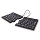 R-Go Split Break Wireless Keyboard (Black) Ergonomic two-part wireless keyboard (QWERTY, French)