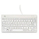 R-Go Tools Compact Break (White) Compact wired keyboard (QWERTY, French)