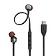 JBL Tune 310C Black USB-C in-ear headphones - Hi-Res Audio - Remote control - Microphone - Three sizes of ear tips