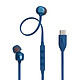 JBL Tune 310C Blue USB-C in-ear headphones - Hi-Res Audio - Remote control - Microphone - Three sizes of ear tips