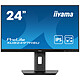 iiyama 23,8" LED - ProLite XUB2463HSU-B1 Monitor de PC Full HD 1080p - 1920 x 1080 píxeles - 1 ms (MPRT) - Pantalla panorámica 16/9 - Panel IPS - 100 Hz - Sincronización adaptativa - DisplayPort/HDMI - Pivotante - Hub USB 2.0 - Negro