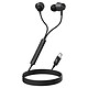 Akashi Wired USB-C Premium ANC Earphones Black USB-C stereo in-ear earphones with noise reduction