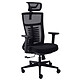Oraxeat RG400 Black. Gaming chair with ergonomic backrest in breathable mesh, high-density padded seat and 3D armrests (up to 120 kg).