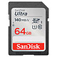 SanDisk Ultra SDXC UHS-I U1 64 GB (SDSDUNB-064G-GN6IN) . SDXC UHS-I U1 Class 10 64 GB 140 MB/s memory card.