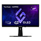 ViewSonic 27" OLED - XG272-2K-OLED. 2.5K PC monitor - 2560 x 1440 pixels - 0.02 ms (grey to grey) - 16/9 - OLED Panel - HDR10 - 240 Hz - FreeSync Premium / G-SYNC Compatible - DisplayPort/HDMI/USB-C - USB 3.0 Hub - Pivot - RGB - Black/White.