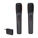 JBL PartyBox Wireless Mic Lot de 2 microphones sans fil - Directivité cardioïde - Ampli sans fil - Compatible enceintes PartyBox