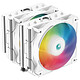 DeepCool AG620 ARGB White Ventilateur de processeur ARGB pour socket Intel et AMD