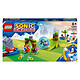 LEGO Sonic Le Hedgehog 76990 Sonic et le défi de la sphère de vitesse Jouet de Construction avec 3 Personnages dont une Figurine Moto Bug Badnik, Jeu pour Enfants, Garçons et Filles Dès 6 Ans
