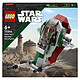 LEGO Star Wars 75344 Boba Fett's Ship Microfighter. Veicolo giocattolo con lanciatori e ali regolabili, figurine, Il Mandaloriano, bambini 6 anni .