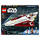 LEGO Star Wars 75333 Obi-Wan Kenobi's Jedi Fighter. Building set - Building set for kids - Fun gift idea for fans aged 7 and over for birthdays or holidays (282 pieces) .