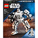 LEGO Star Wars 75370 Le robot Stormtrooper Maquette de Figurine à Construire avec Pièces Articulées, Minifigurine et Blaster Lance-Tenons, Jouet pour Enfants, Garçons et Filles Dès 6 Ans