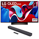LG OLED65C4 + JBL Bar 300. 65" (164 cm) OLED evo 4K UHD TV - 120 Hz - Dolby Vision - Wi-Fi/Bluetooth/AirPlay 2 - G-Sync/FreeSync Premium - 4x HDMI 2.1 - Google Assistant/Alexa - 2.2 40W Dolby Atmos Sound + 5.0 Soundbar.
