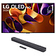 LG OLED65G4 + JBL Bar 300 Téléviseur OLED evo 4K UHD 65" (164 cm) - 120 Hz - Dolby Vision - Wi-Fi/Bluetooth/AirPlay 2 - G-Sync/FreeSync Premium - 4x HDMI 2.1 - Google Assistant/Alexa - Son 4.2 60W Dolby Atmos (sans pieds) + Barre de son 5.0