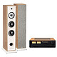 NAD C 3050 (Standard Edition) + Triangle Borea BR08 Light Oak. Hybrid stereo amplifier 2 x 80 Watts - Wi-Fi/Bluetooth/AirPlay 2 - Gigabit Ethernet - BluOS Multiroom - HDMI eARC + 150 W floorstanding speaker (pair).