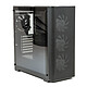 Fox Spirit FG1 (Black). Medium Tower case with tempered glass panel and 3 ARGB 120 mm fans on the front .