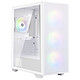 BitFenix Flow (White) . Mid-tower case with mesh front panel, tempered glass window and ARGB fans.