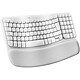 Logitech Wave Keys for Mac (Blanc) Clavier ergonomique sans fil - Bluetooth/Logi Bolt USB - repose-poignets rembourré - optimisé pour Mac -  AZERTY, Français