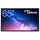 Optoma 5653RK Ecran interactif tactile 65" - 4K UHD - Dalle brillante, Haze 3 à 8% - 6 ms - 400 cd/m² - HDMI/DP/USB-C - Wi-Fi/Gigabit Ethernet - Stockage 64 Go - Slot OPS - Certification Google EDLA - Son 2.0 36 Watts